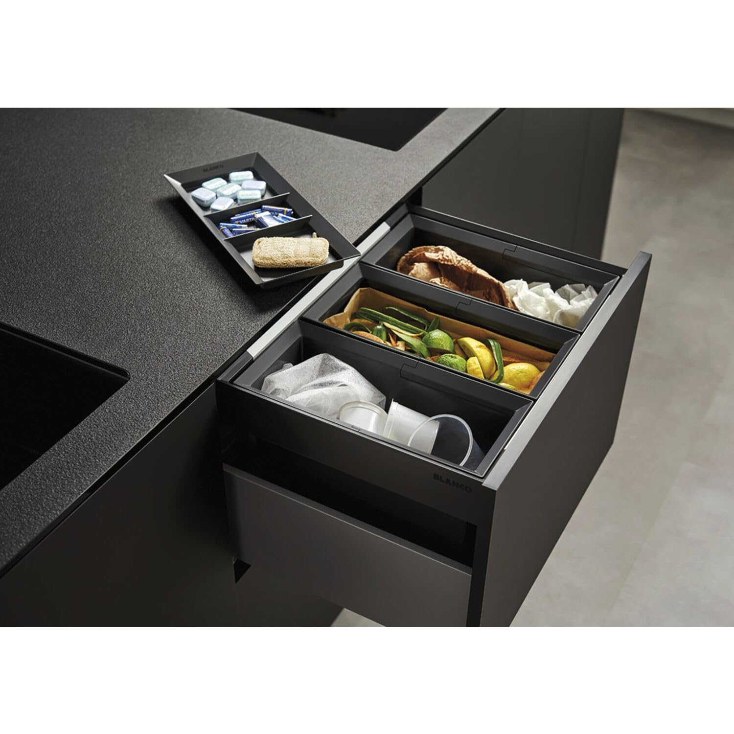 Blanco 229338 Couvercle pour seau de 15 l Compatible avec les systèmes de tri des déchets Select et Flexon II