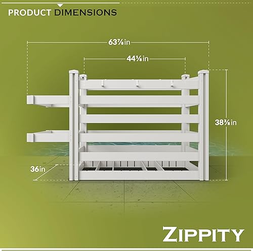 Miniatura 5 de ZP19061 - Organizador independiente de almacenamiento de flotador de piscina Zippity de 3.1 pies de alto x 5.3 pies de ancho x 3 pies de largo (1