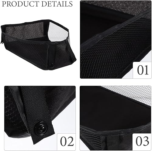 Miniatura 7 de MERRYHAPY Bolsa de almacenamiento de malla para cochecito, organizador universal para pañales de bebé, juguetes esenciales, ligero, tela Oxford,