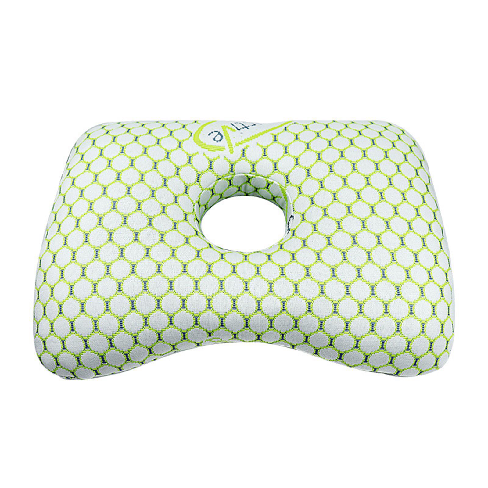 NMFLAB Side Sleepers Ear Piercing Pillow with Ear Hole Design Pressure Relief Provide Head and Neck Piercing Pillow