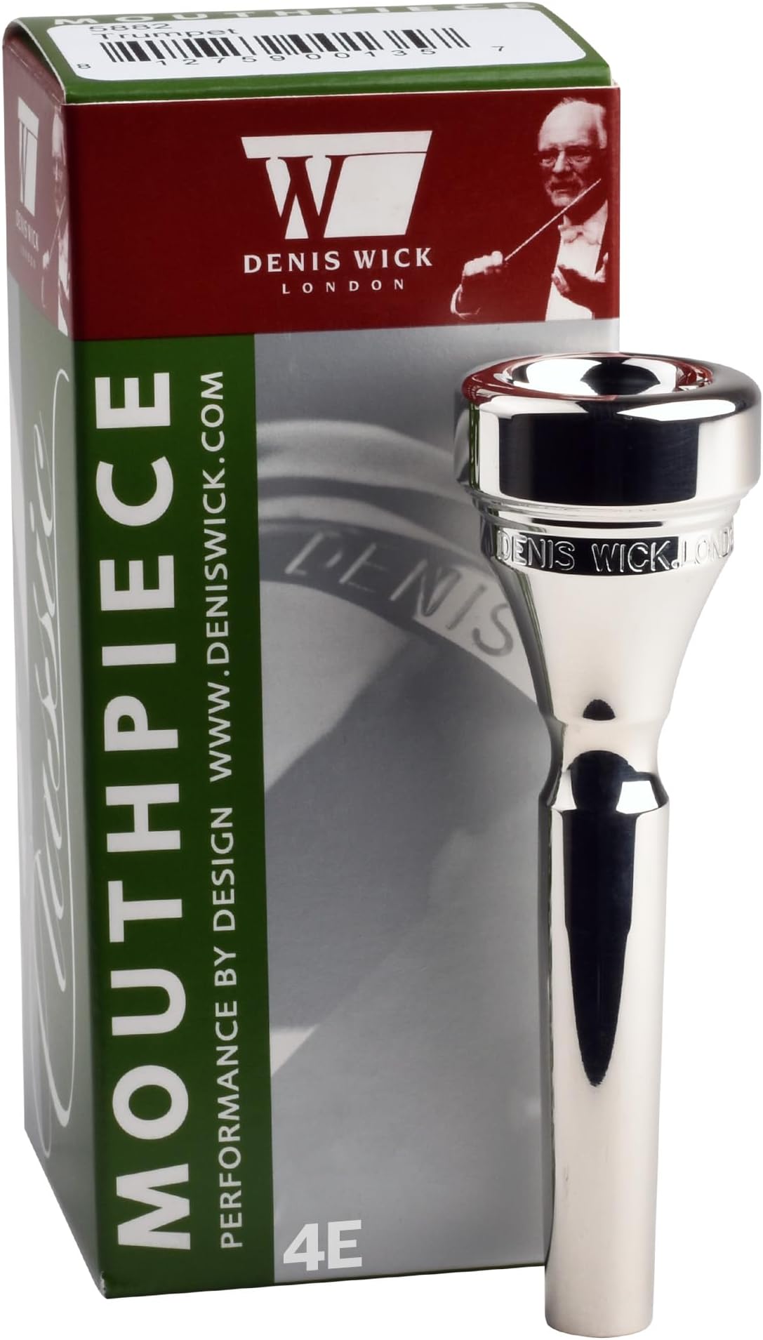 Denis Wick DW5882-4E Silver-Plated Trumpet Mouthpiece