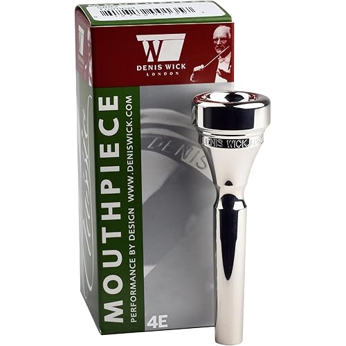 Denis Wick Classic Trumpet Mouthpiece, Silver Plated, 5882-4E - V-Type Backbore to Enhance Your Performance with a Clear Superior Sound, Precision, Response & Comfort - 16.50 x 5.18 x 3.7mm