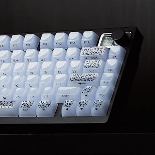 Womier キーボードキーキャップ ジェリー、白いセラミックキーキャップスタイル