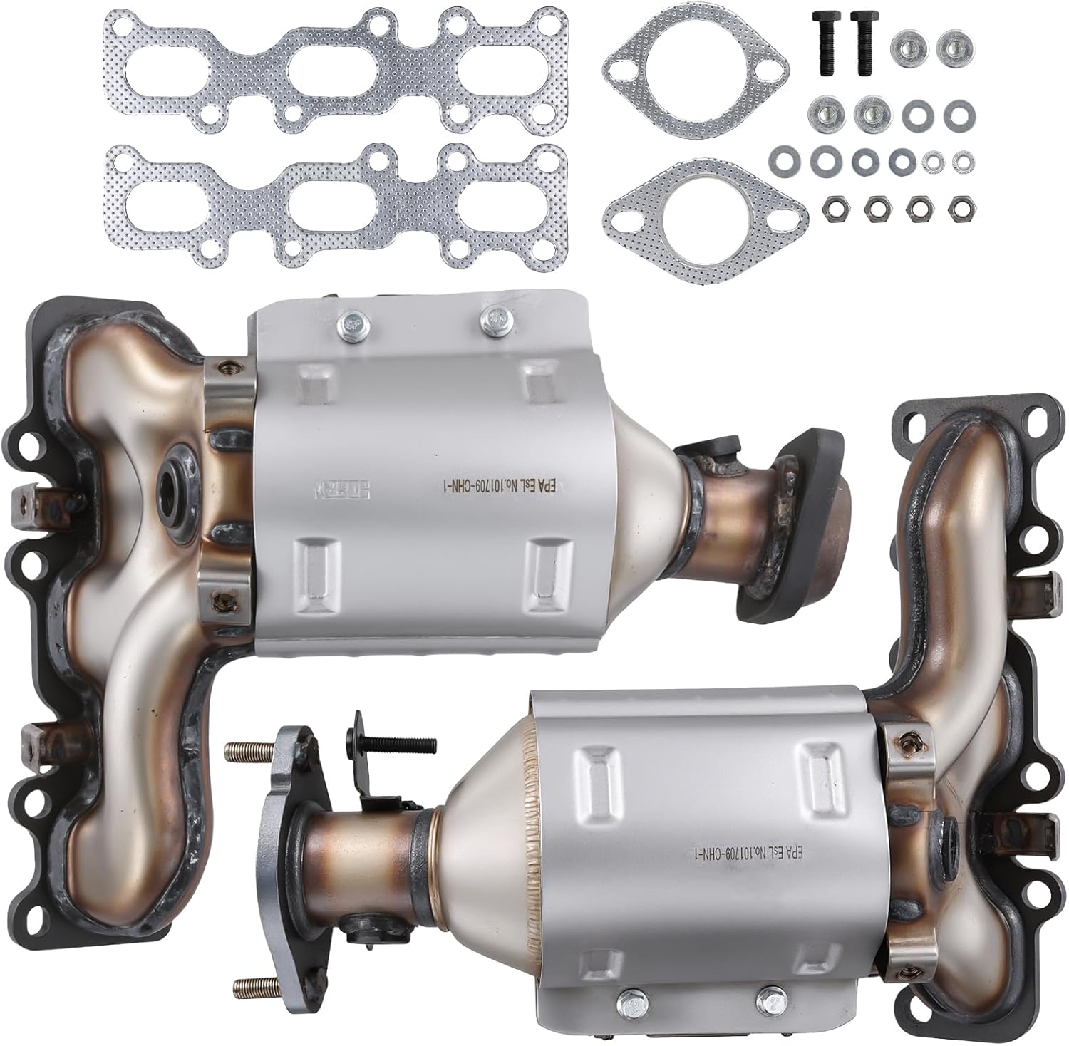 Catalytic Converter 30584 Catalytic Converter Kit for2013-2019 Ford Taurus/Flex/Explorer/Police Interceptor 3.5L 3.7L, for 2013-2017 Lincoln MKT/MKS/MKZ 3.7L OE# 30585 674255 19516 (EPA Compliant)