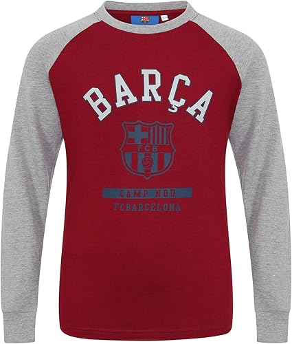 Miniatura 3 de Barcelona Camiseta raglán de manga larga con escudo oficial de fútbol para niños