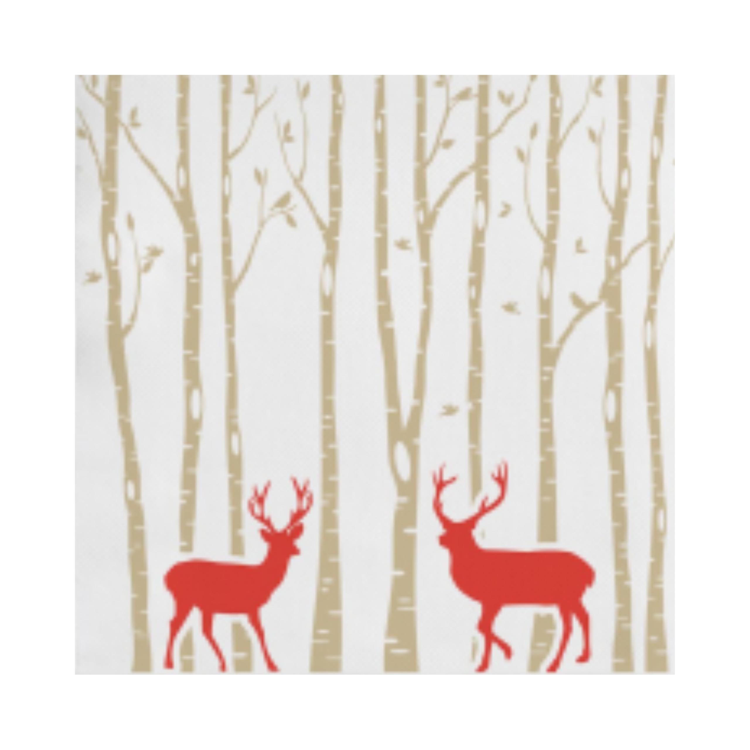 SANJOMA | 1000 Servilletas Double Point | Decoración Navidad, Impresión Renos | 33 x 33 cm | Tissue Doble Punto | Regalos