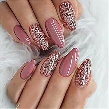 Trends Premium Designer 24pcs Stick-on Nails set, with Easy Glue Tab application, Nails are Reusable & Unbreakable (BZ-NAIL-10)