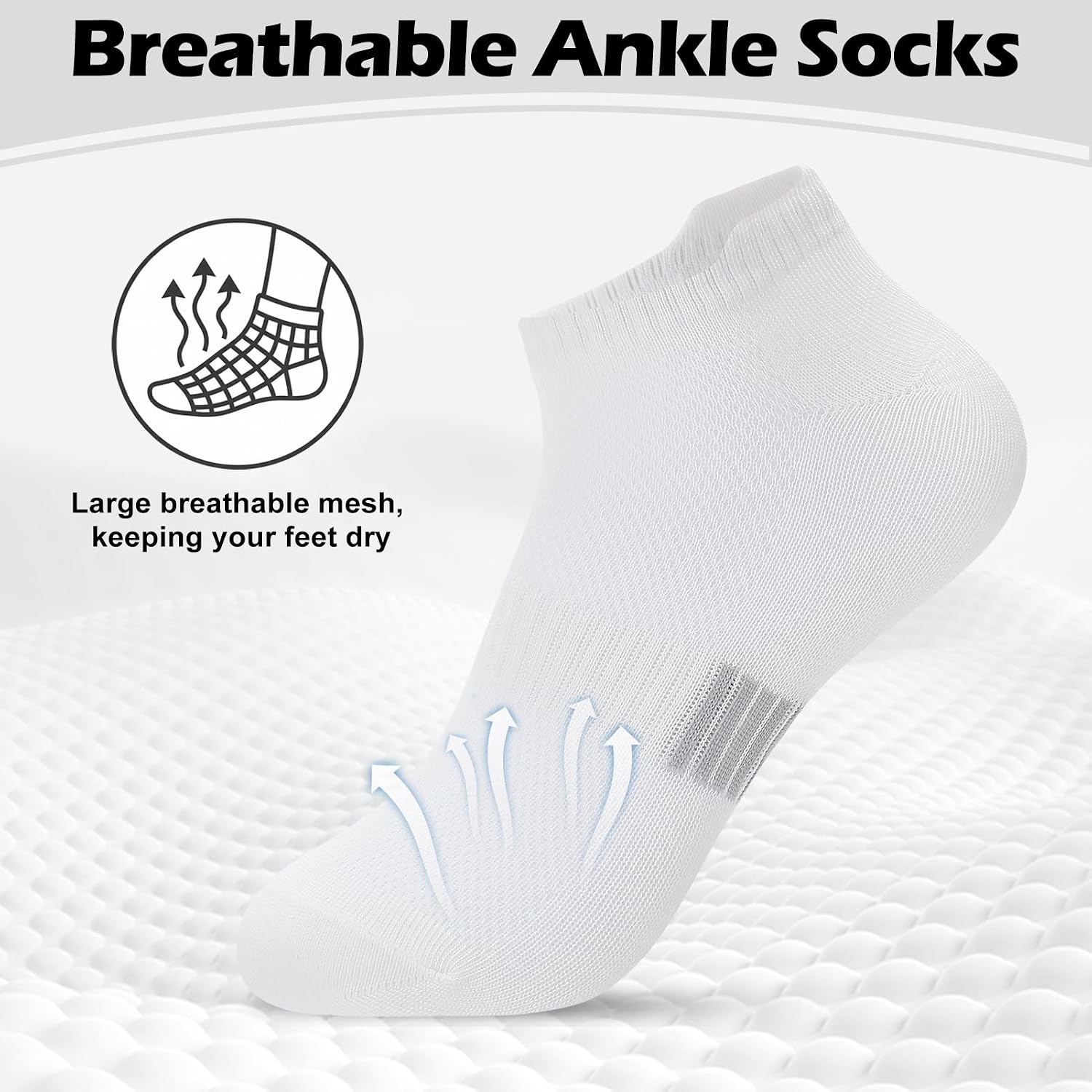 Womens Ankle Socks Womens Athletic Socks Low Cut Breathable Socks for Women Sport Casual Running Daily 5-9