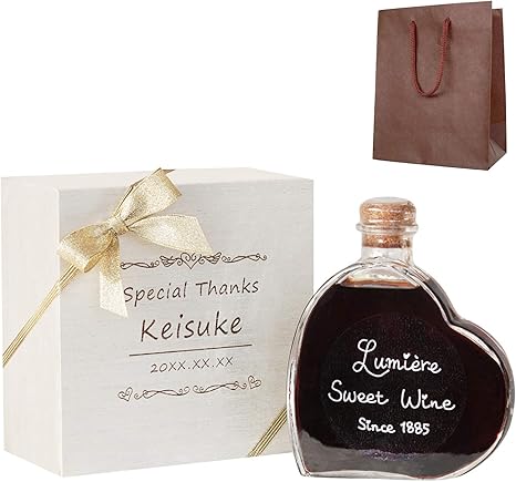 Amazon Co Jp きざむ 赤ワイン きざむ 名入れ ルミエール スイート ワイン 赤ワイン 甘口 0ml ハートボトル ギフト 贈り物 通販 食品 飲料 お酒