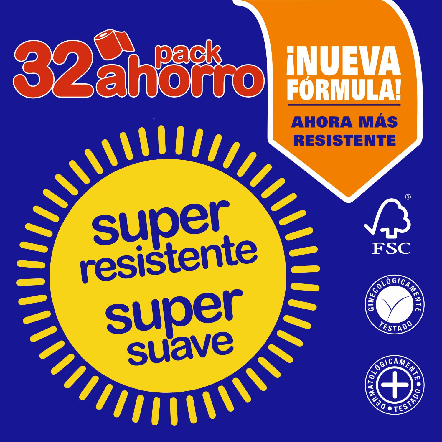 Renova Papel higiénico Super Blanco - 32 rollos de papel