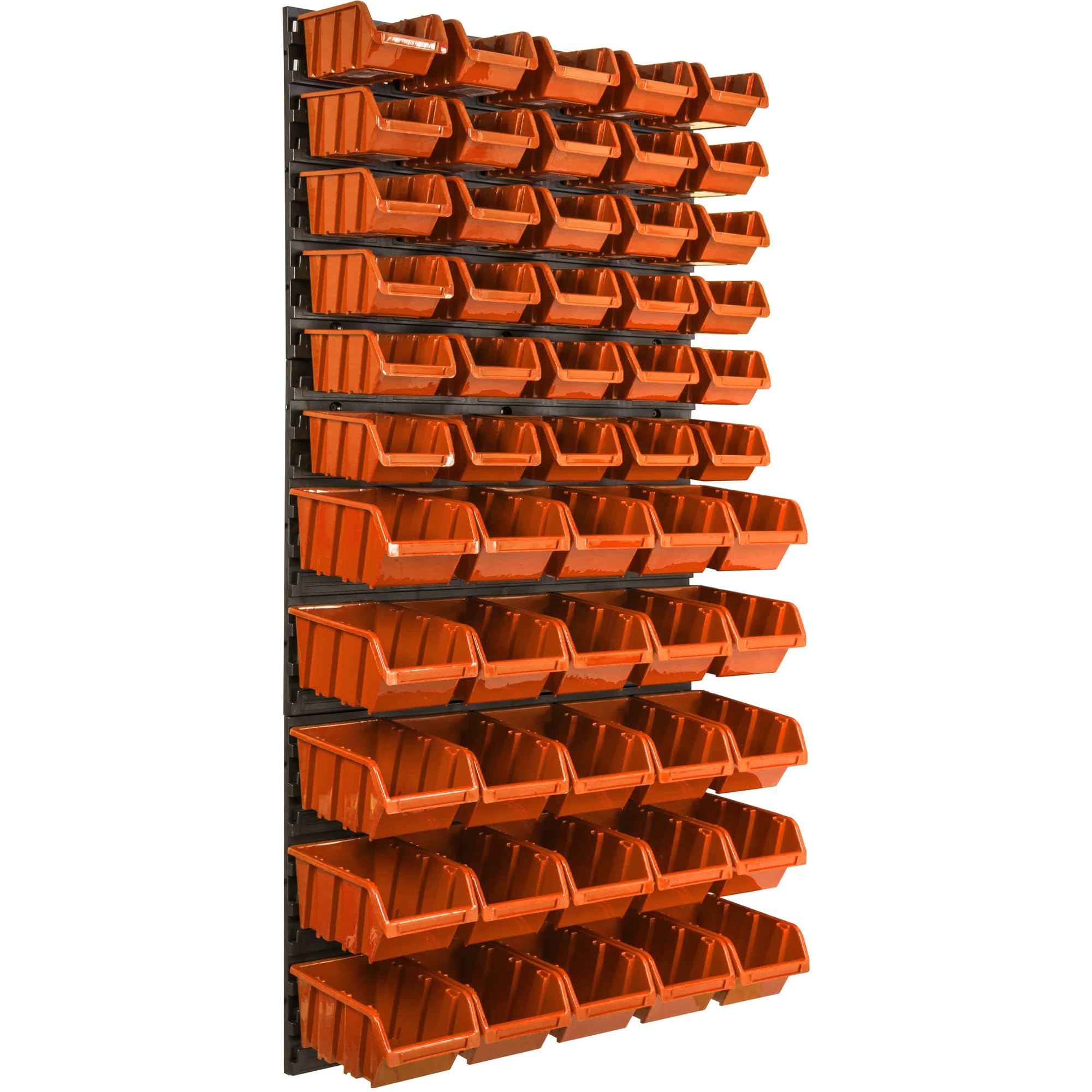 55 szt. pudełek system magazynowy regał ścienny 58 x 117 cm pojemniki do układania w stos pojemniki do przechowywania magazynów, bardzo mocne płyty ścienne, regał rozszerzalny regał warsztatowy regał magazynowy regał warsztatowy regał ścienny regał ścienn