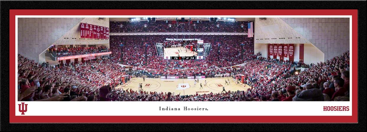 Indiana Hoosiers Basketball - Unframed 40 x 13.5 Poster by Blakeway Panoramas