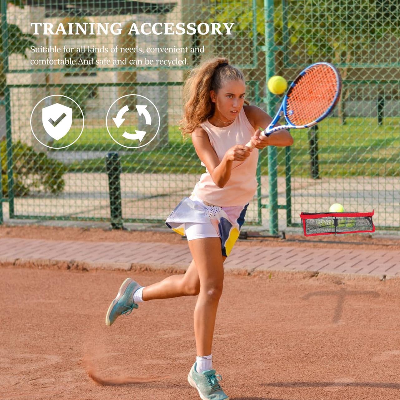 BESPORTBLE 1pc Table Tennis Serve Net Portable Training Tool for Skill Improvement Safe Materials Smooth Edges for Athletes and Individuals Dispensing Basket