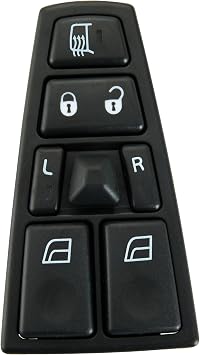 Power Window Switch Fits for Volvo VAH 2011-2015,VHD 2004-2015,VNL 2004-2017,VT 2004-2014,Driver Side Control Door vidrios Master Switch OEM 20752918.18 Pins