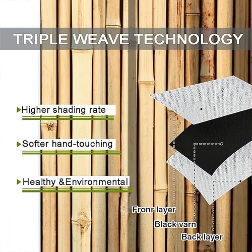 Miniatura 7 de Cortina con estampado de bambú, estilo japonés, tela para el hogar, sala de estar, dormitorio, cocina, baño, decoración opaca con bolsillo para