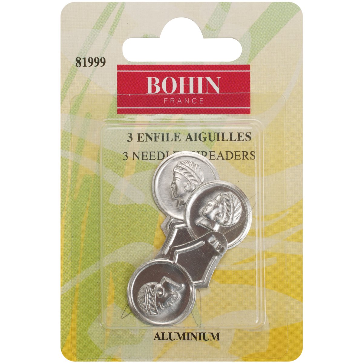 Bohin 81999 Aluminum Needle Threaders, 3-Pack