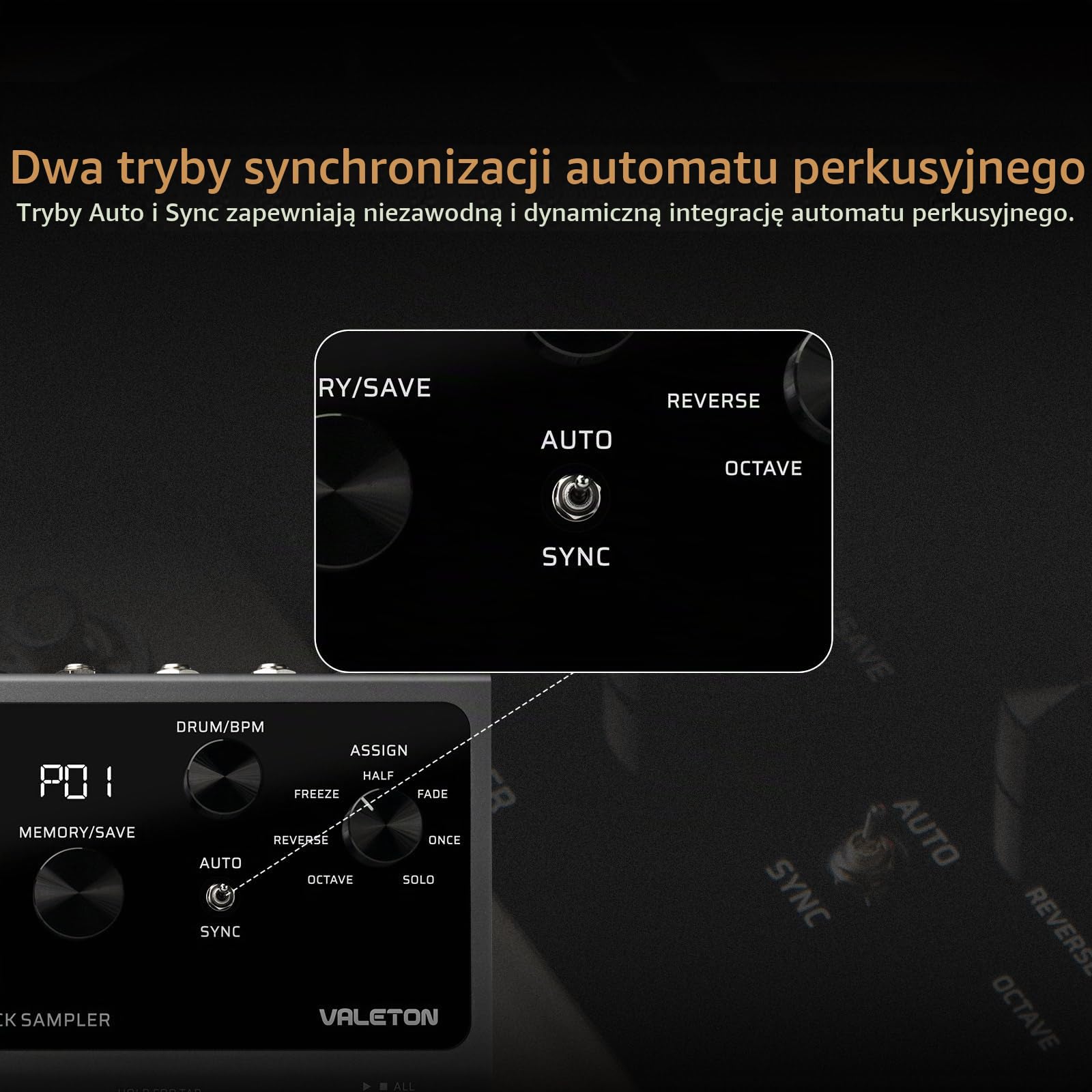Valeton Looper Pedal Dual Track Stereo Looper do gitary, basu, keyboardu, 7 efektów pętli, 99 miejsc do przechowywania projektów, obsługa oprogramowania VLP-400