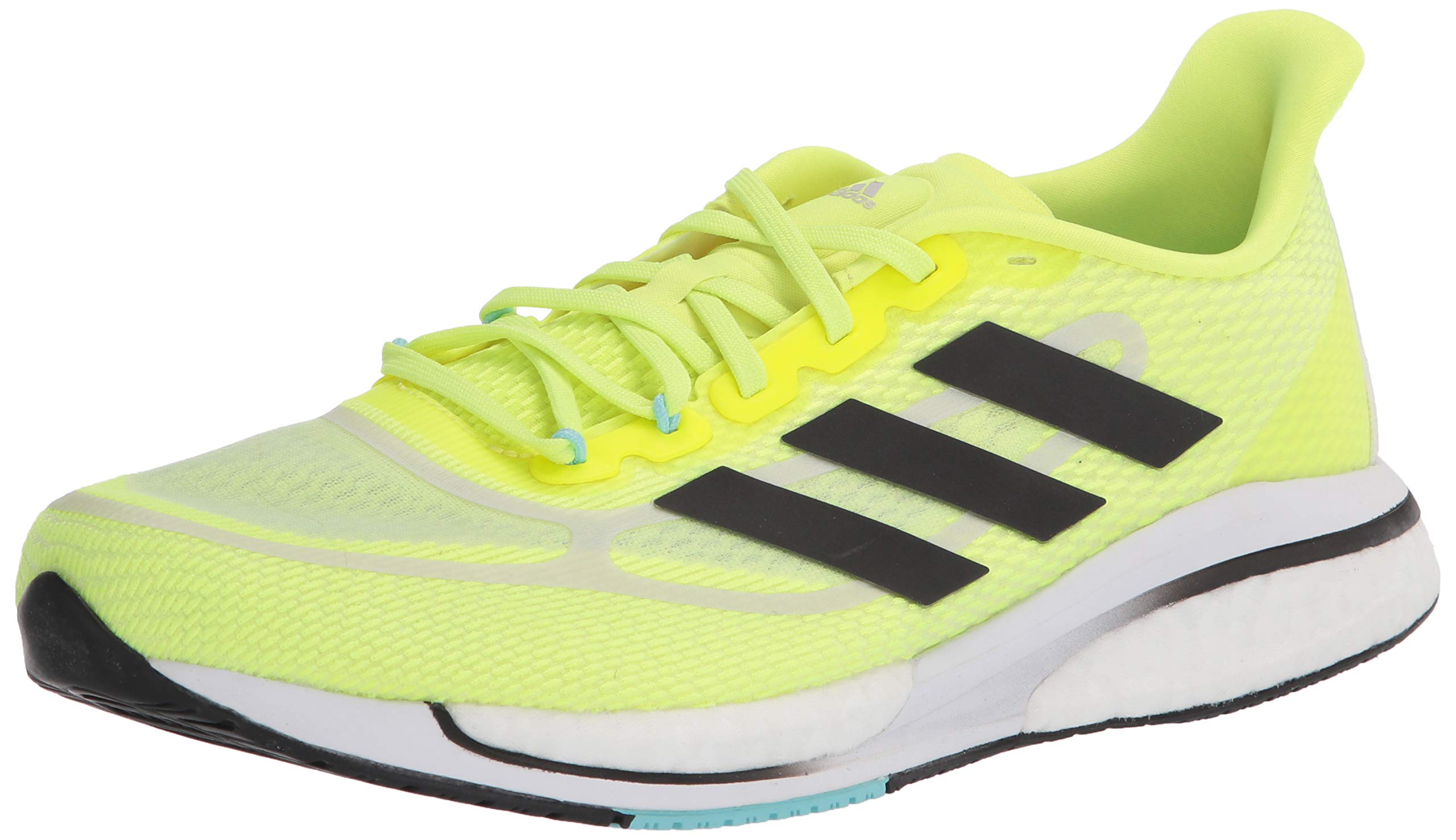 adidas mens Supernova + Solar Yellow/Black/Aqua 14
