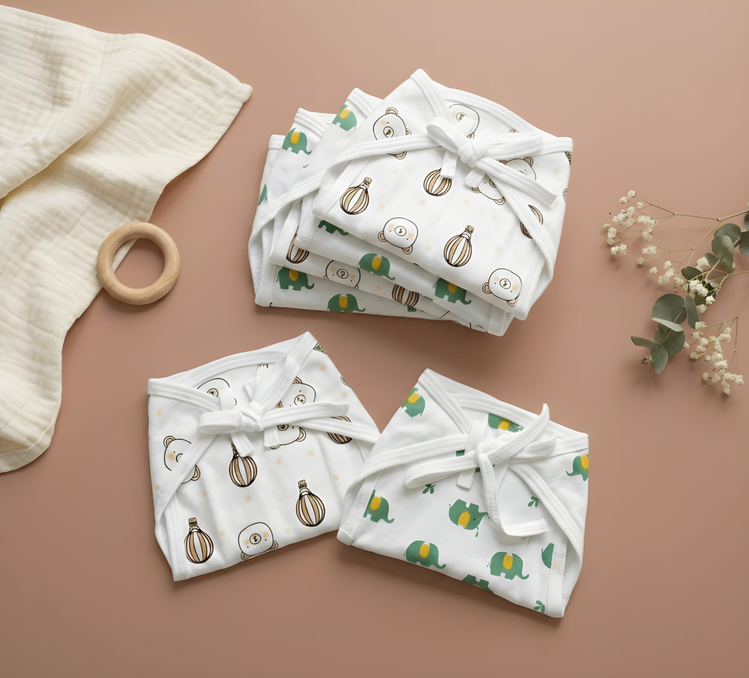 Blushbaby Cotton padded langot for Newborn Baby 0–3 Months | Double Layered, Extra Soft & Breathable Cloth Nappy | Reusable & Washable Cotton Nappy for Baby Boy & Girl | Newborn Baby Essentials-image-23