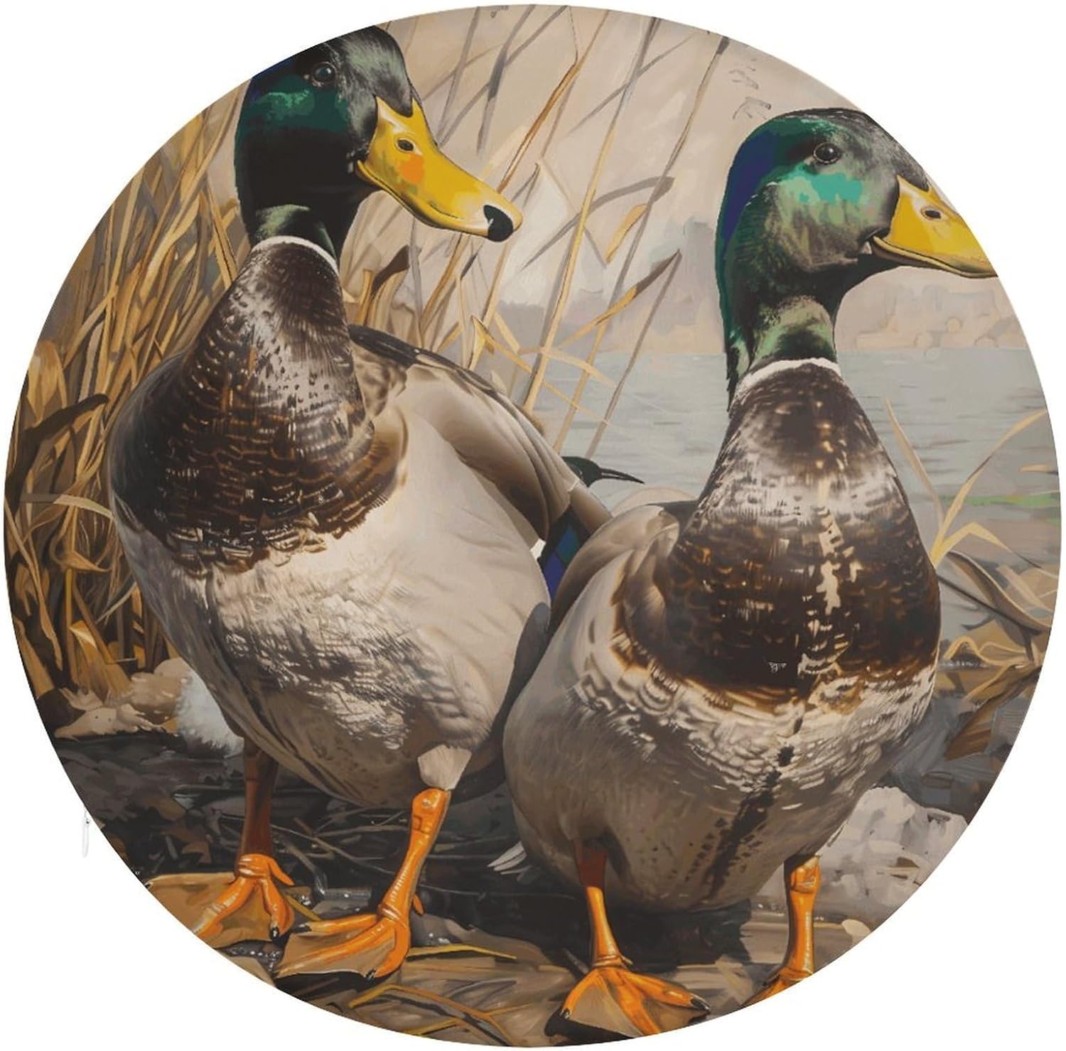 Mallard Ducks Chair Cushions Floor Pillow Chair Pad