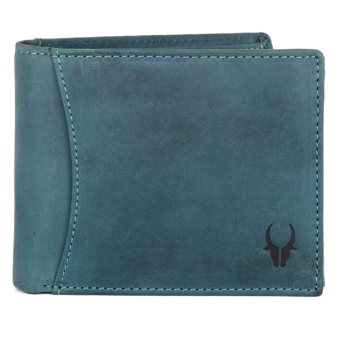 WildHorn Blue Leather Men's Wallet & Belt Combo Set (WH1173) 2