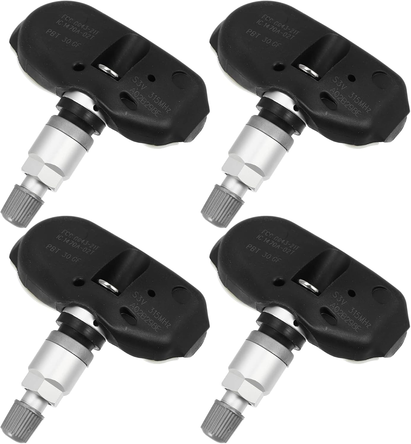 X AUTOHAUX 4Pcs No.06421S3VA04/06421S3VA02 Tire Pressure Monitoring System Sensor TPMS Sensor 315MHz for Honda Odyssey 2005 2006 2007