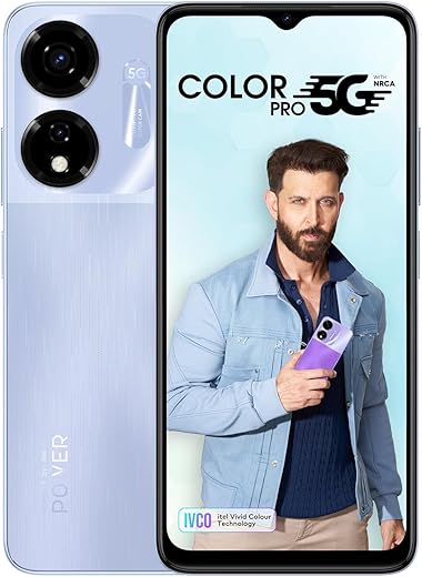 itel Color Pro 5G | Color Changing Back | 6GB RAM+128GB ROM, Upto 12GB RAM with Memory Fusion| | Dimensity 6080|50MP AI Dual Rear Camera| 5000mAh…
