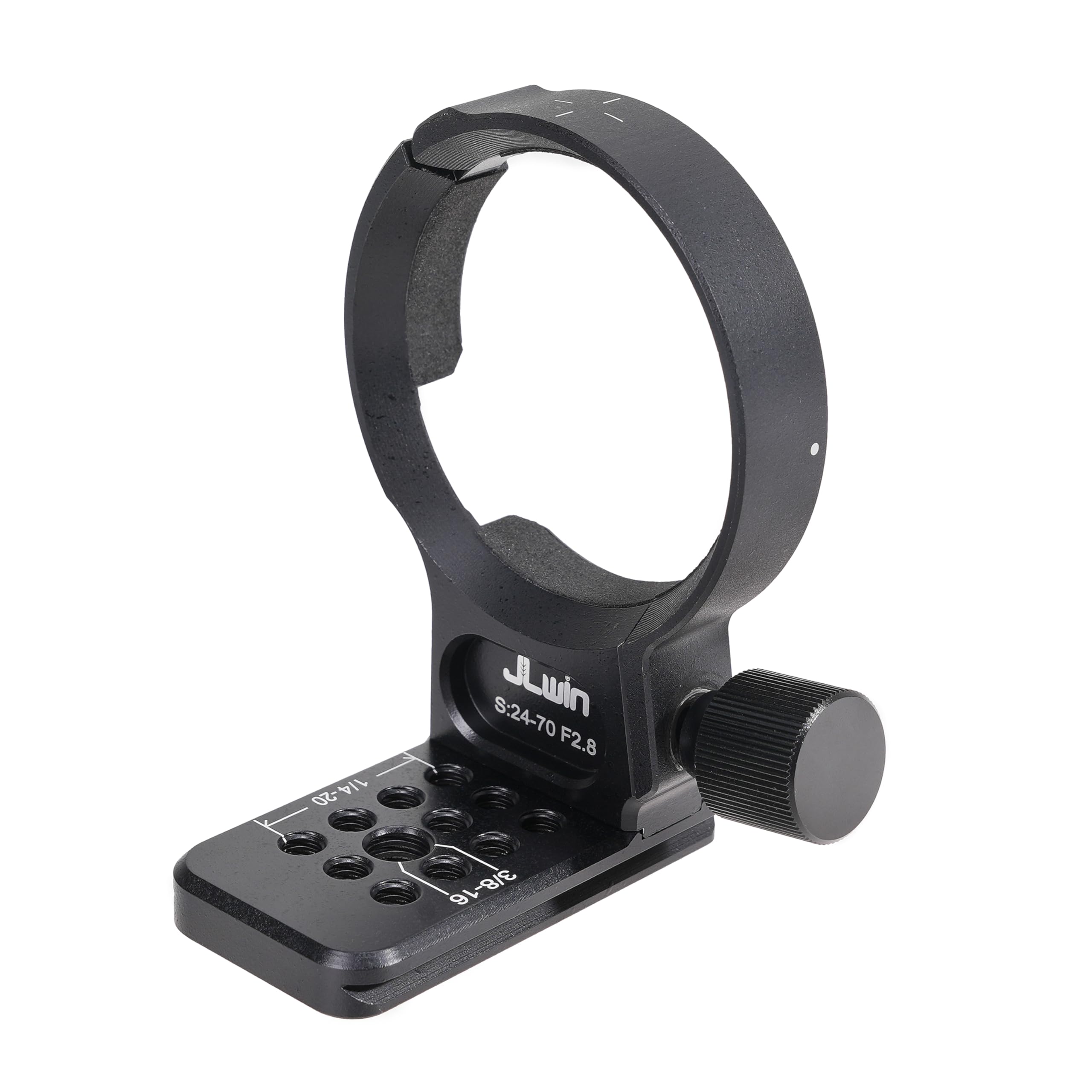 FocusFoto Metal Tripod Collar Mount Ring 60mm for Sigma 24-70mm F2.8 DG DN II & I Art Lens for Sony E-Mount, Bottom with 1/4