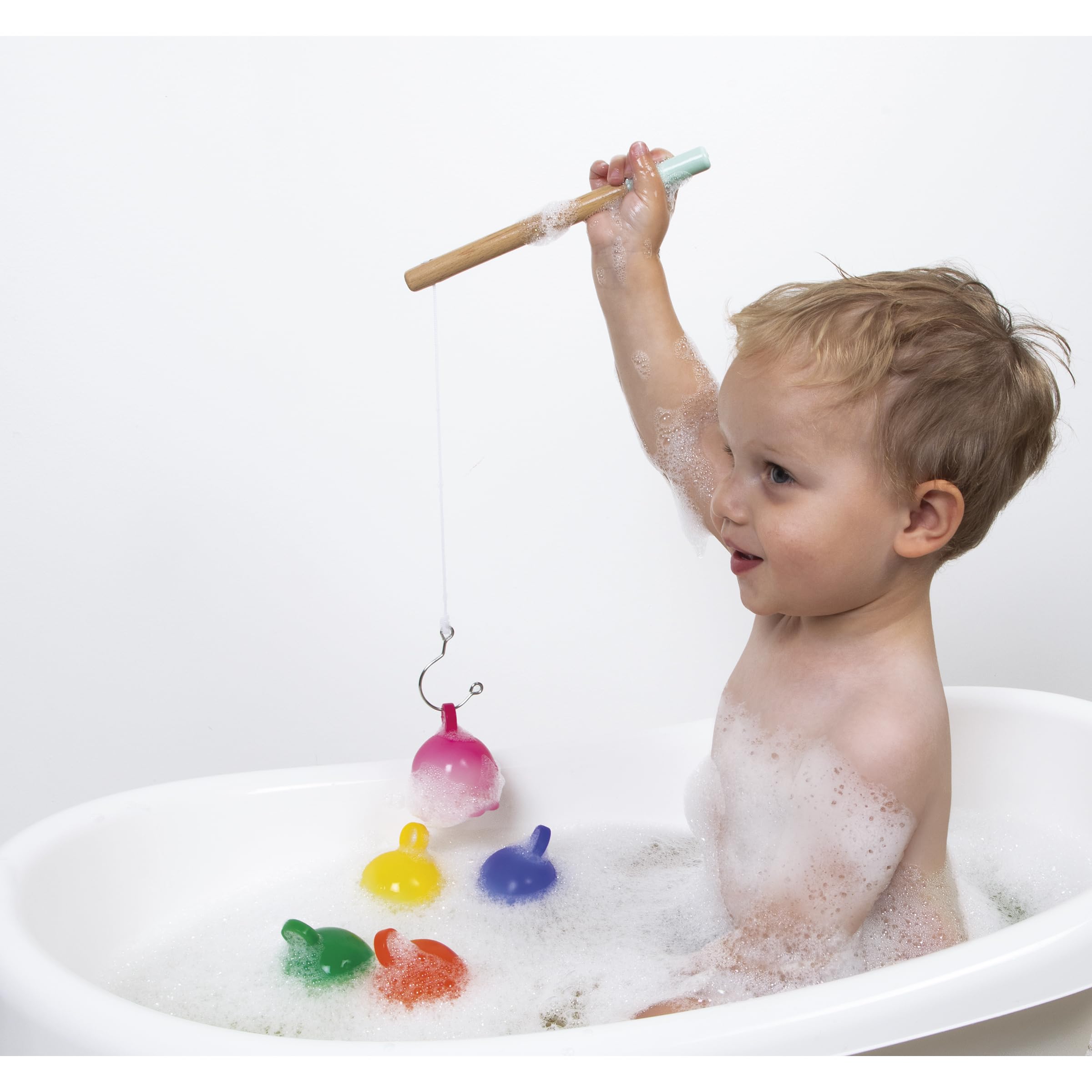 Janod, Octopus Fishing for the Bath, Bath Toy for ages 2 and up, Octopuses Change Colour in Hot Water - Image 3