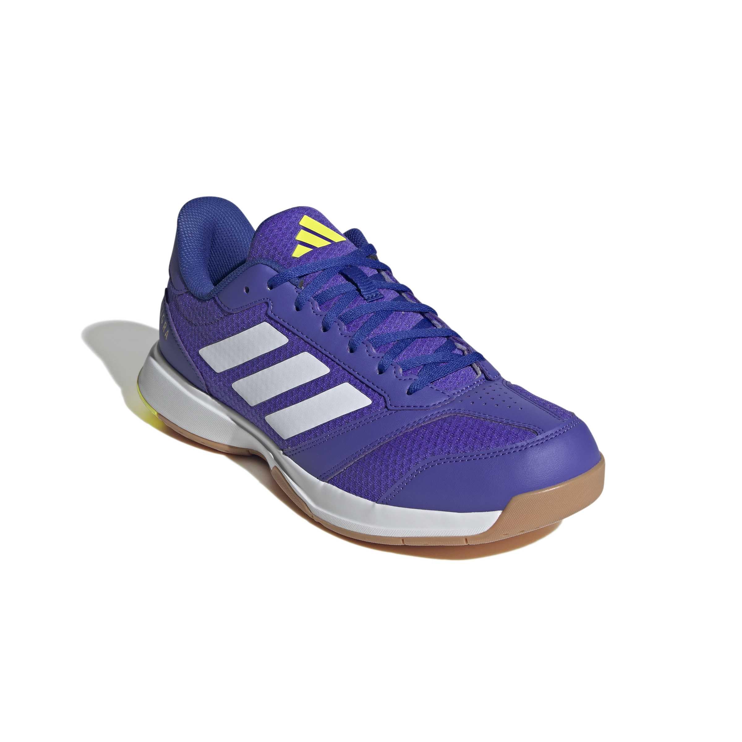 adidas Herren Ligra 8 Mens Indoor Shoes, Solar Purple/FTWR White/Solar Lemon, 44 EU – Ansicht 3