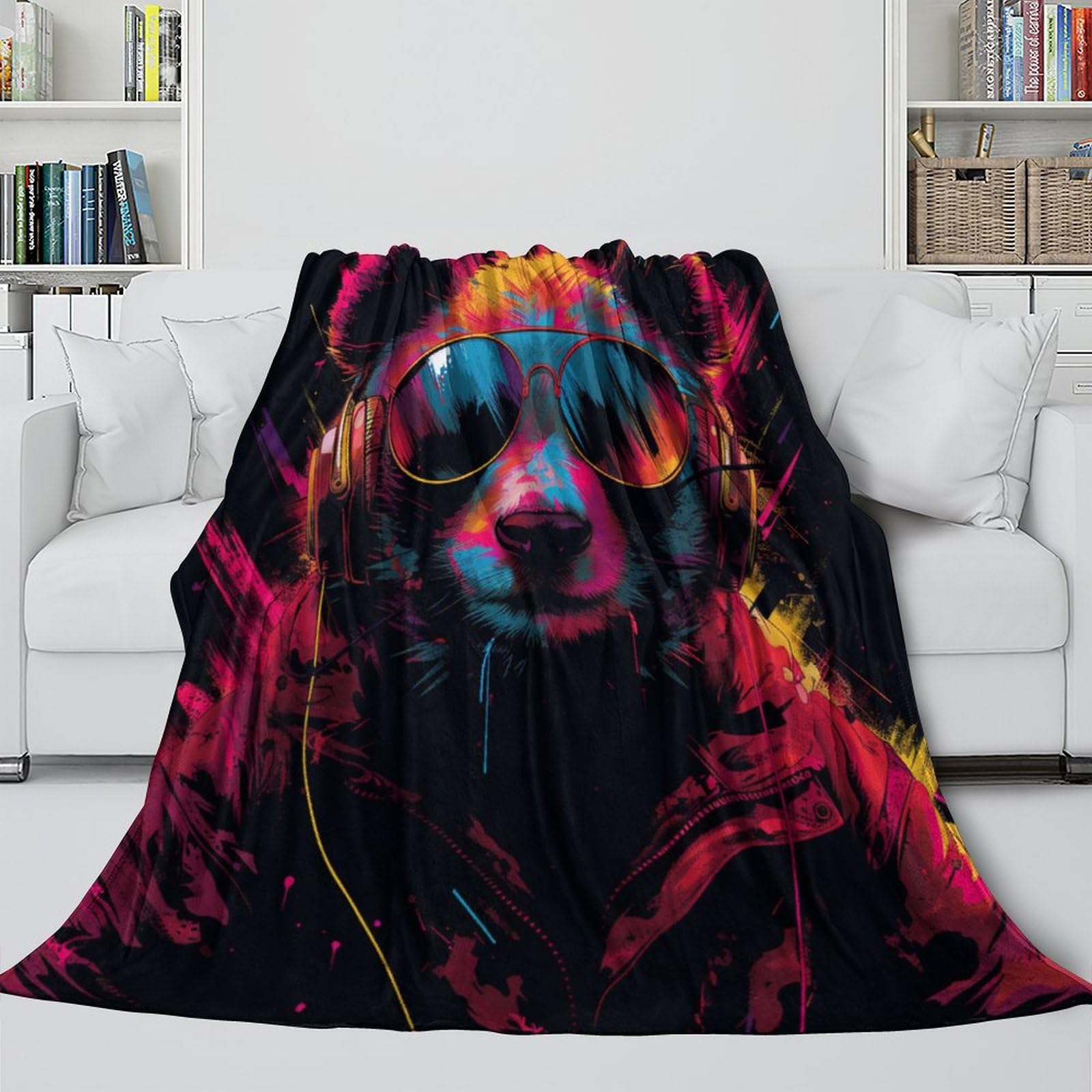 Coperta morbida in pile di flanella, con panda, regalo di compleanno per amici, famiglia, regalo di Natale per amici e partner, coperta natalizia per divano e letto, 180 x 200 cm