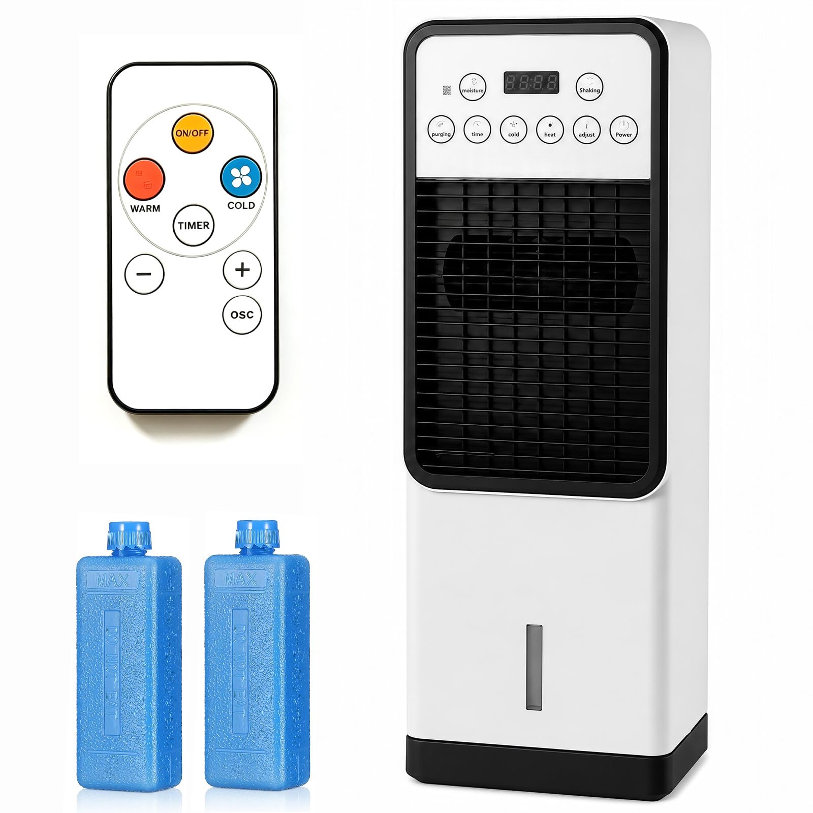 Enfriador De Aire Evaporativo con mando a distancia refrigera calienta