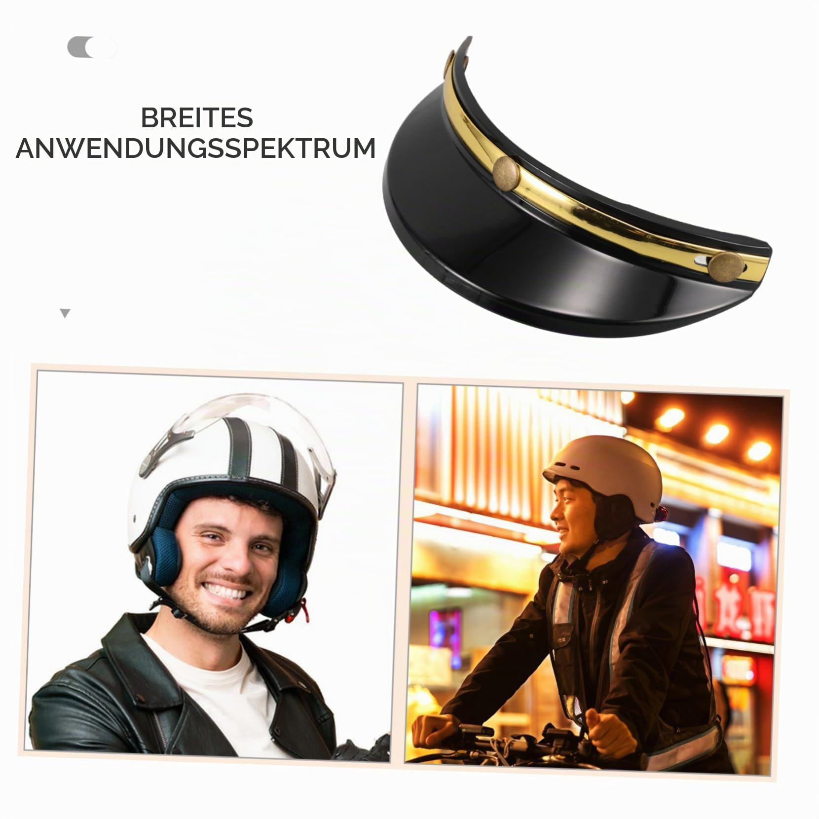 JECOMPRIS Sonnenhut Mit Krempe Austausch Des Helmvisiers Visier Sonnenschutz Helm Sonnenblende Motorradhelmschild Fahrradhelm-visierbefestigung Visier Für Helm Stk Auto & Motorrad