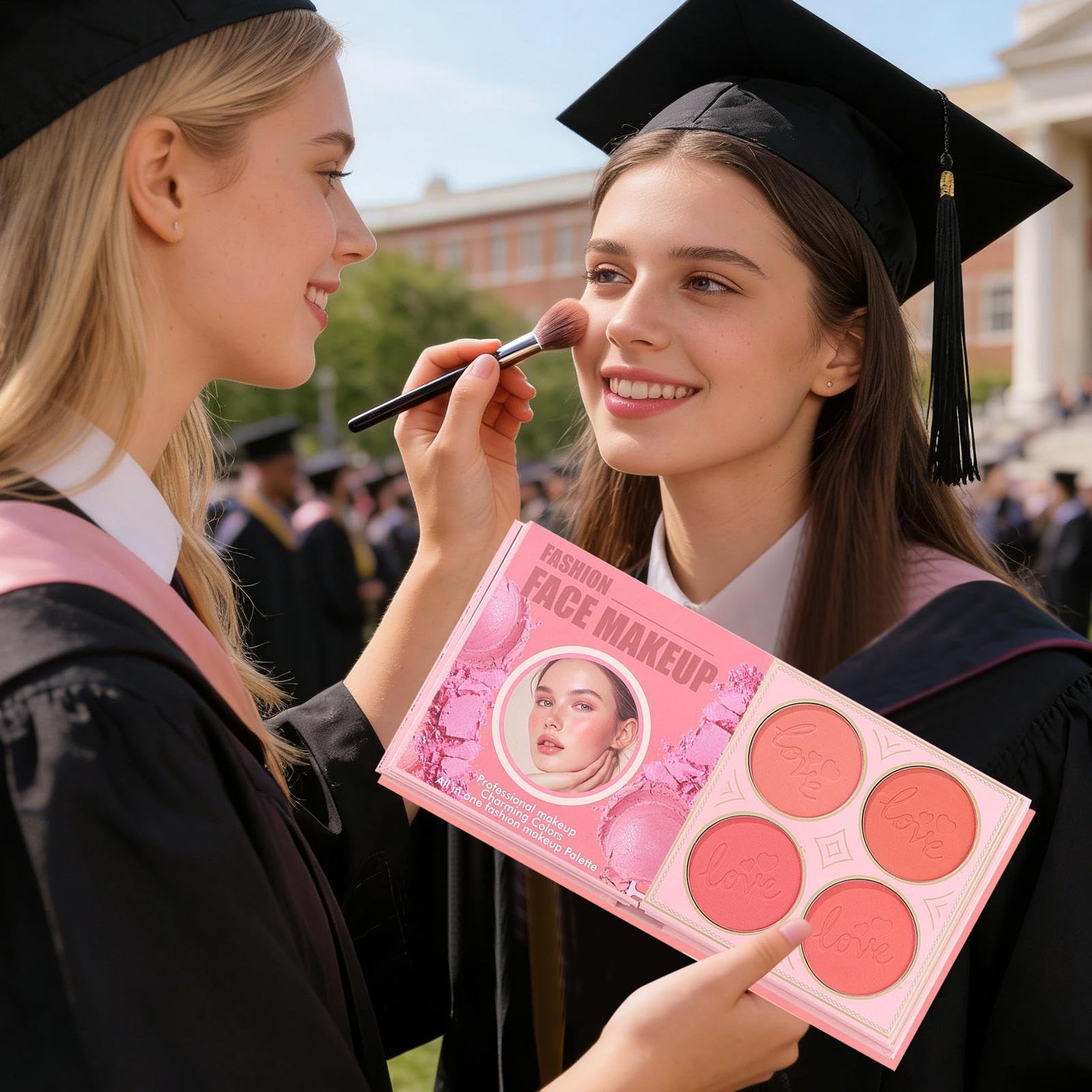 Palette di ombretti per il trucco in polvere illuminante a lunga durata | Set di ombretti ad alta pigmentazione per donne, ragazze, compleanni, San Valentino, matrimoni, viaggi