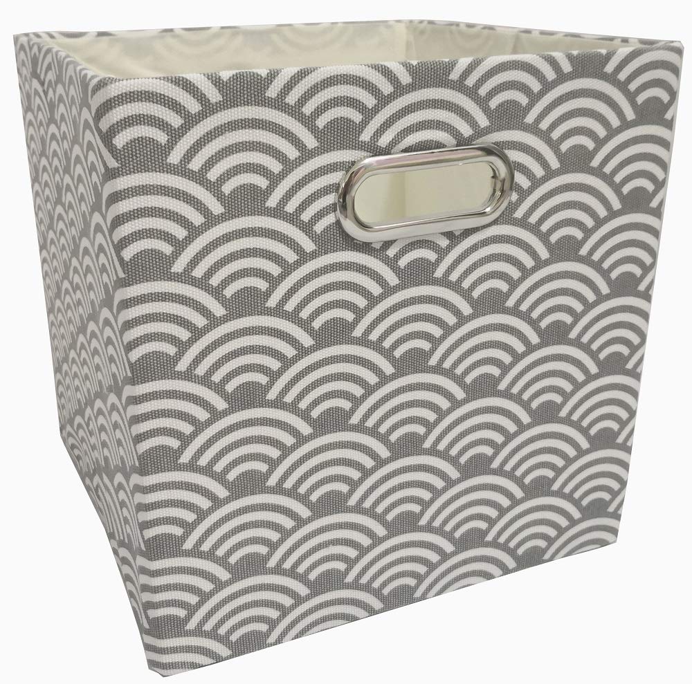 YWMEAC Organizer Boxes for Shelves, Foldable Fabric Storage Cube Bins, Closet, Cabinet, Bookcase Decor and Laundry/As Shown/28 * 28 * 28Cm