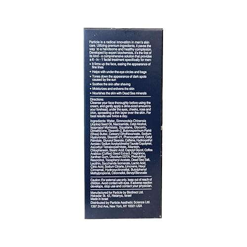 Miniatura 6 de Particle Crema facial para hombre, 6 en 1, hidratante facial para hombre (1.7 onzas), tratamiento de bolsas de ojos y loción facial para hombres,
