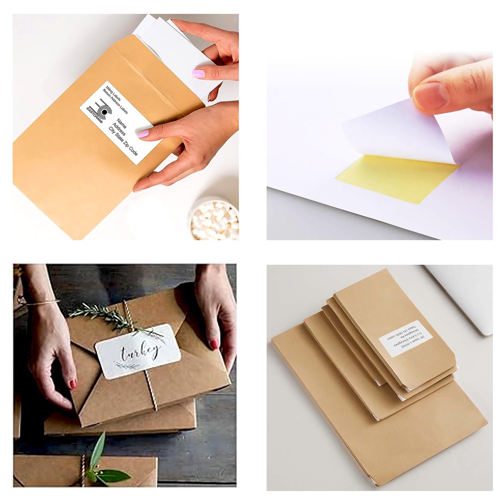 Amazon.co.jp: ラベルシール 12面付 強粘着 角丸 宛名 表示用 A4