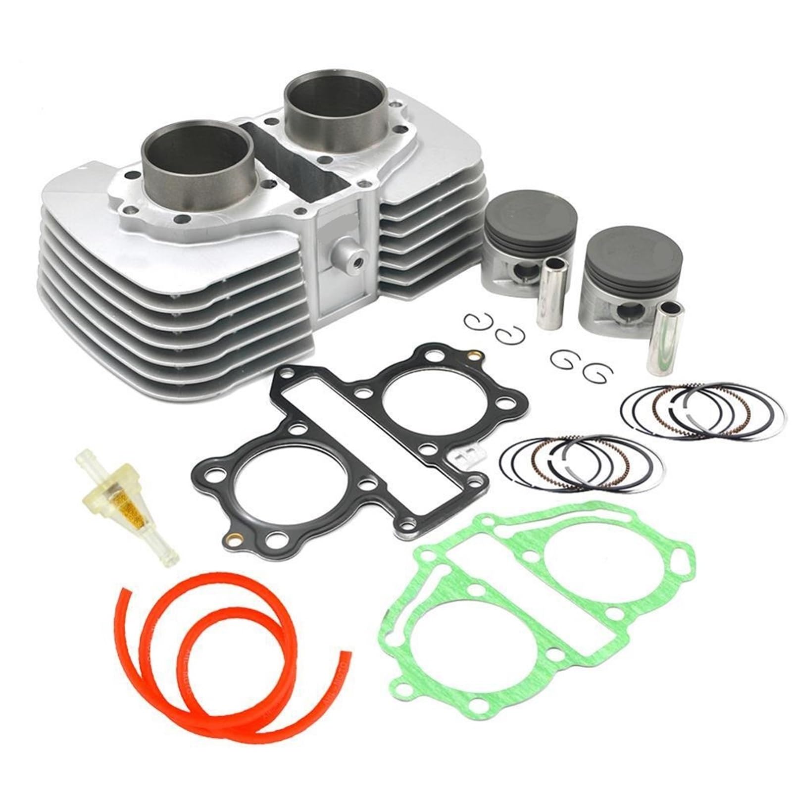 Motor Cilinderpad Pasuje do motocykla HONDA CA250 CMX250 CMX250C Rebel 250 Akcesoria Cylinder + Tłok + Pierścienie Zestaw Rur 53mm