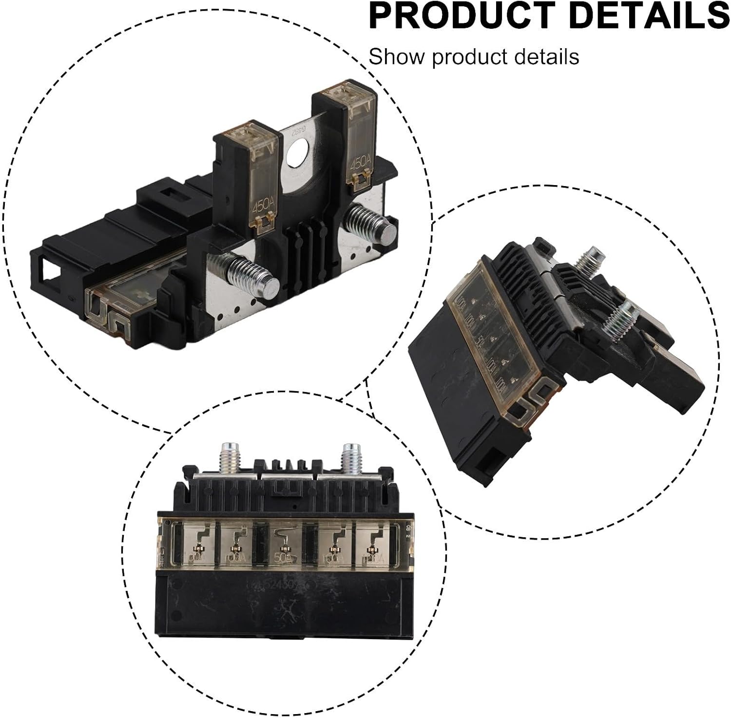 Fuselink Fuse And Terminal, For Nissan, For Altima, For Frontier, For Infiniti Q50/Q60 24380-4GC0A Replacement Switch Control Black