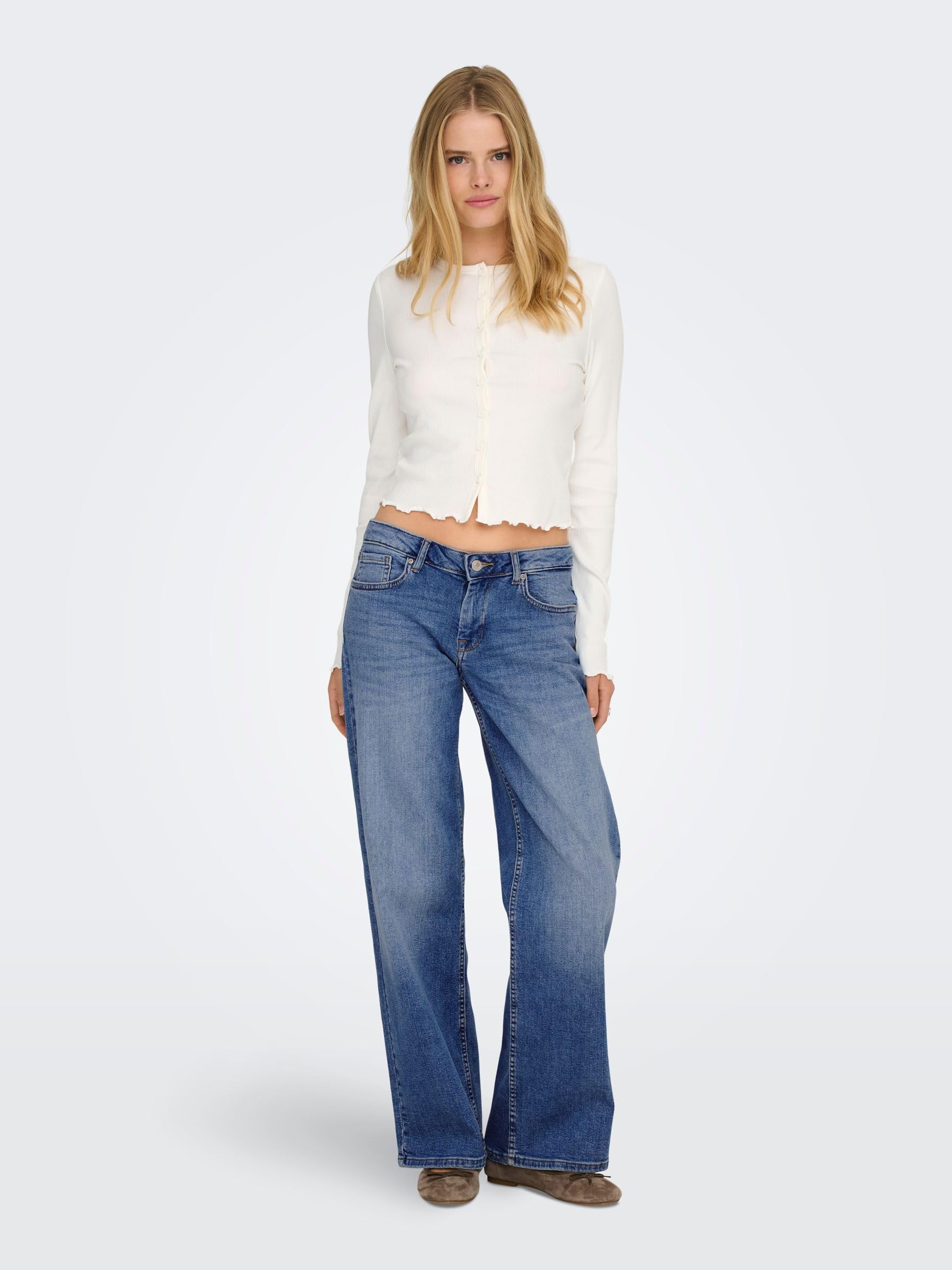 ONLY - Onljudy-o LW Wide Leg DNM Tai712 Noos, Onljudy-O LW Wide Leg DNM Tai712 Noos Donna