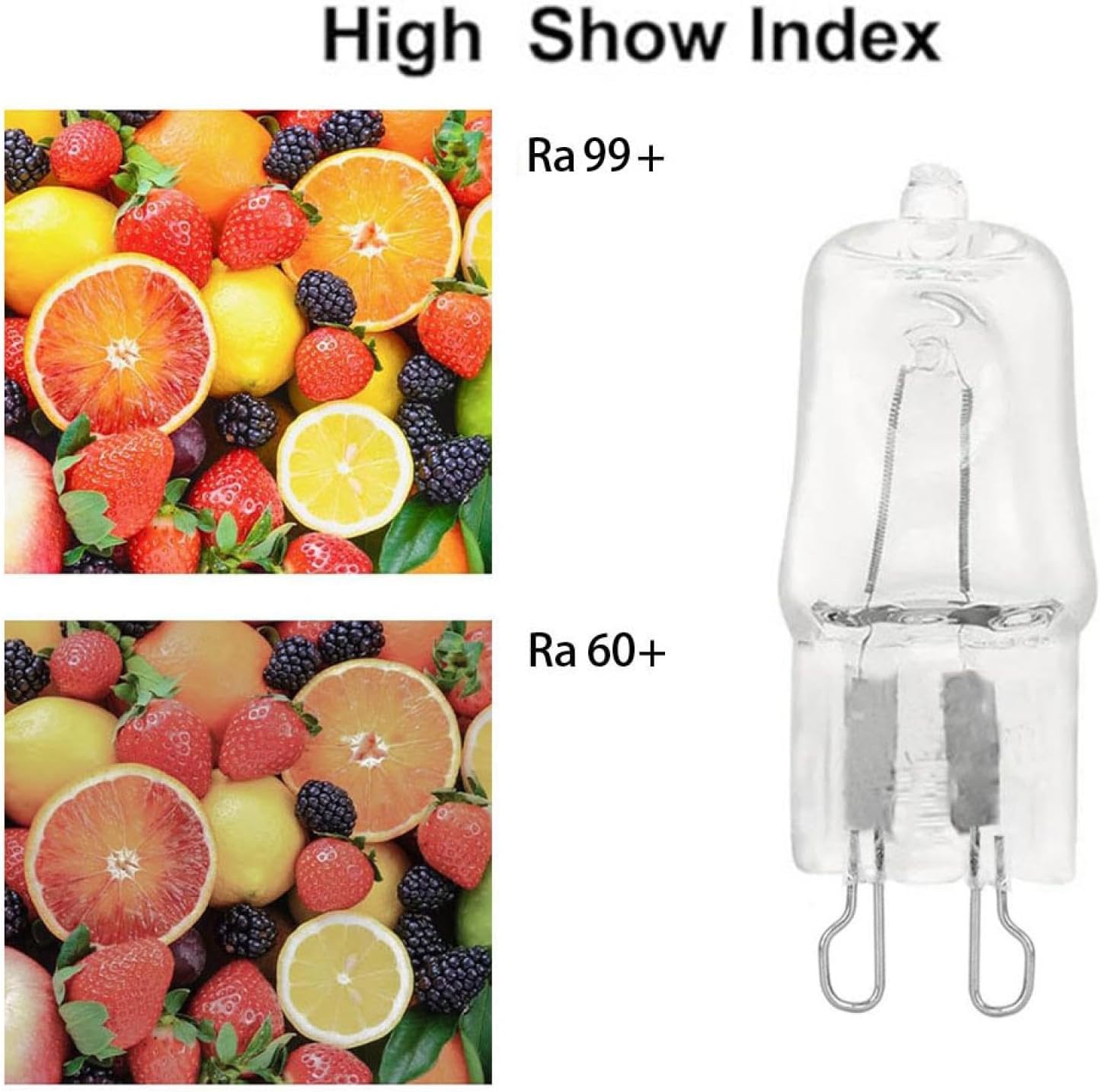 G9 Halogen Bulb 40 Watt 230 Volt Dimmable T4 JCD Type Bi-Pin Base Bulb G9 230V 25W Warm White 20PCS 40W