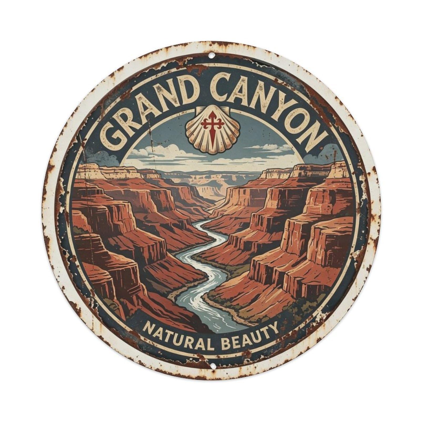 Grand Canyon Natural Beauty Metal Tin Sign Plaque