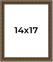 Vista 210 de Marco de fotos completo de madera dorada envejecida de 16 x 20 pulgadas con plexiglás acrílico UV, parte trasera de tablero de espuma y accesorios