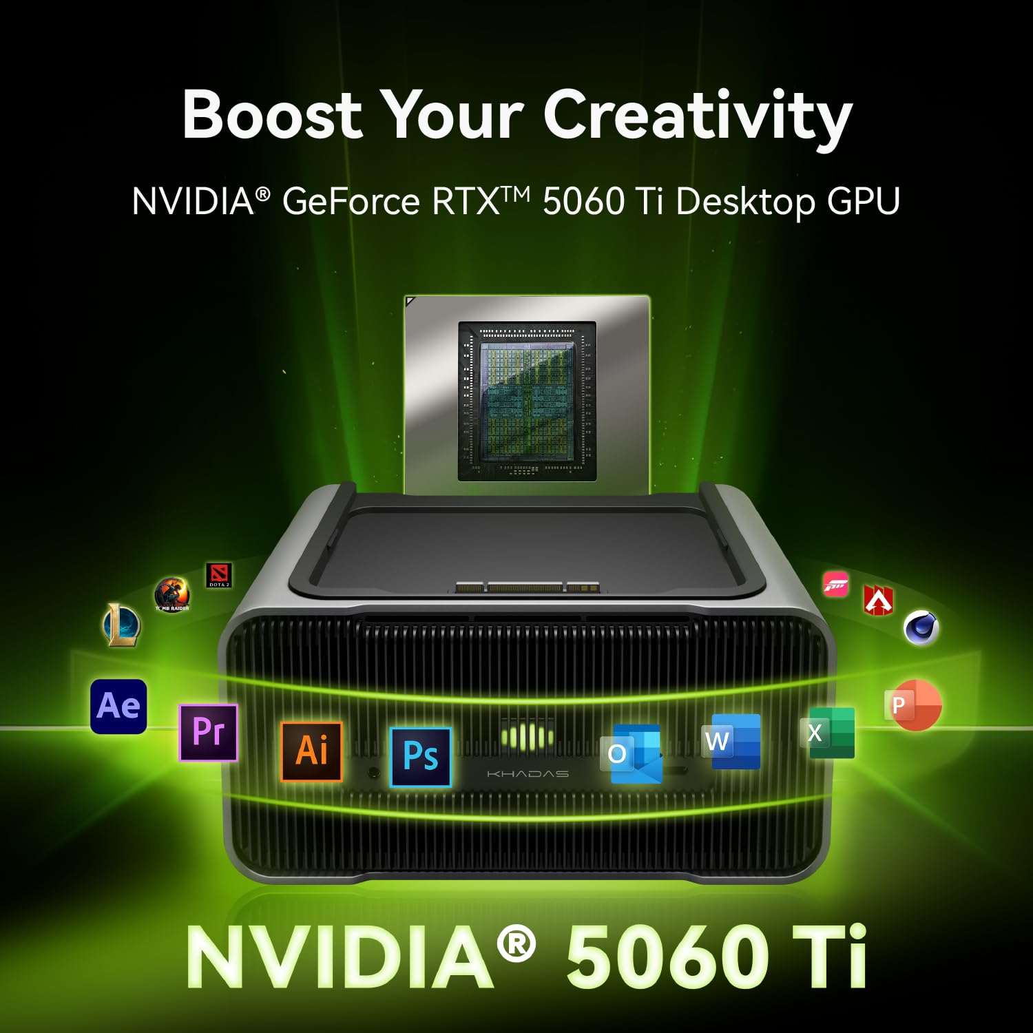 Khadas Mind Graphics 2 eGPU External Graphics Card with NVIDIA RTX