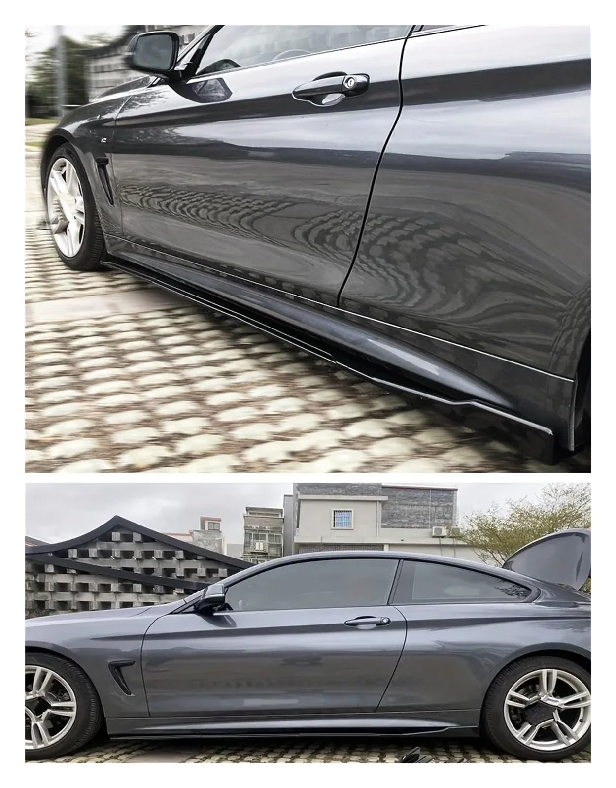 para Jetta MK6 B6 B8 4 5 6 7 8 MK5 MK7 para Polo 6R Accesorios Faldas Laterales Coche Extensión Panel Basculante Dividido Falda Lateral Automotriz