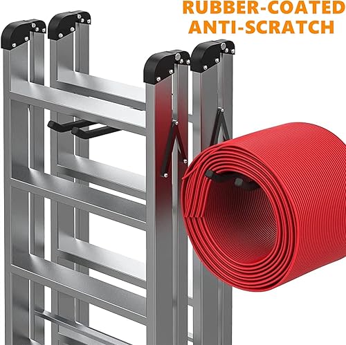 Miniatura 4 de TORACK Paquete de 4 ganchos para sistema de almacenamiento de garaje, organizador de herramientas de montaje en pared resistente, ganchos de