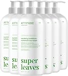 ATTITUDE Nourishing Hair Conditioner, Made in Canada, For Dry and Damaged Hair, Naturally Derived Ingredients, Vegan Detangler, Dermatologically Tested, Grapeseed Oil and Olive Leaves, 946 mL