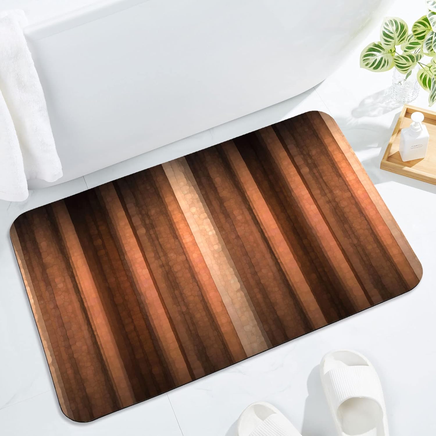 Gibelle Bath Mat Rug Super Absorbent Quick Dry Thin