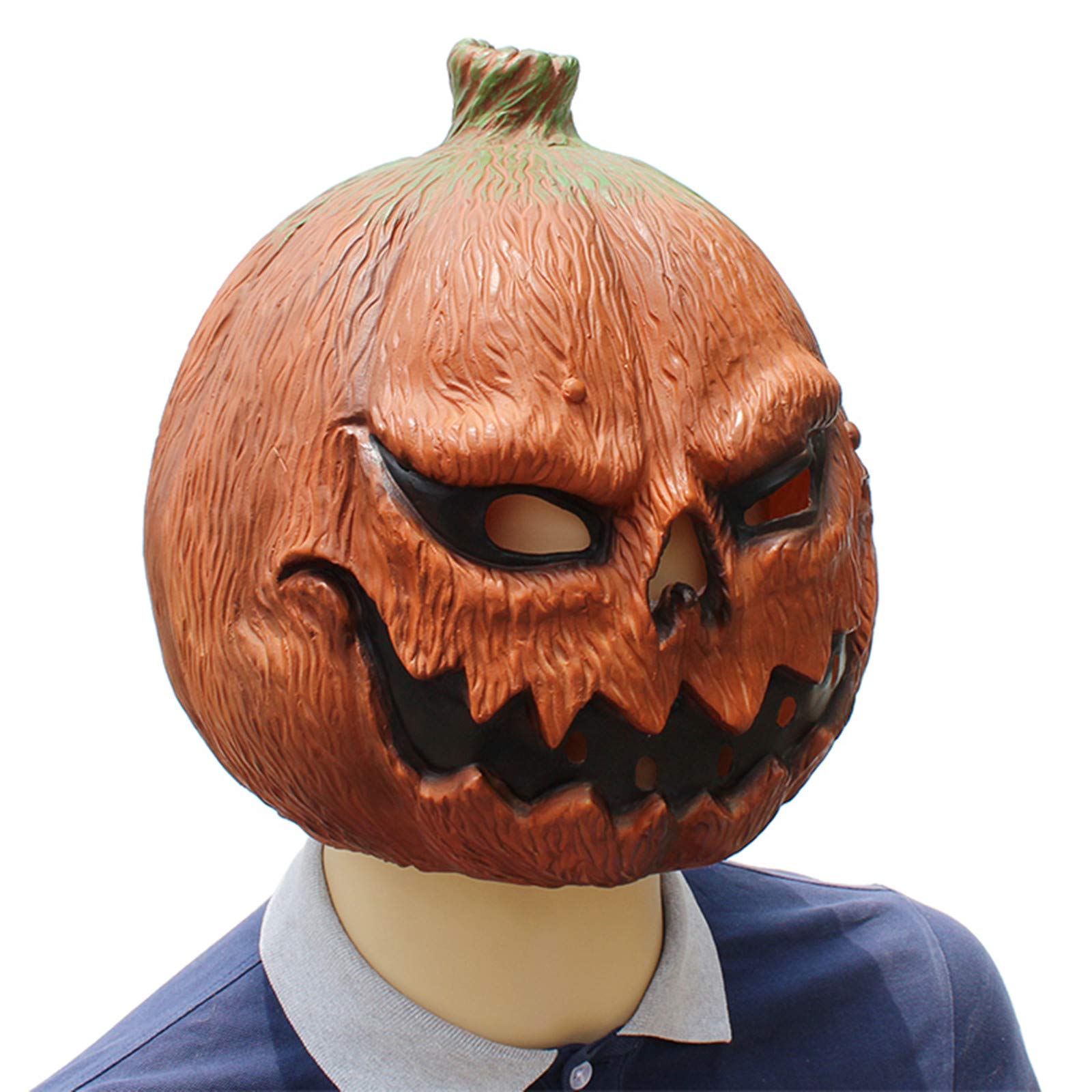 Deluxe Novelty Halloween Costume Party Latex Pumpkin Head Mask