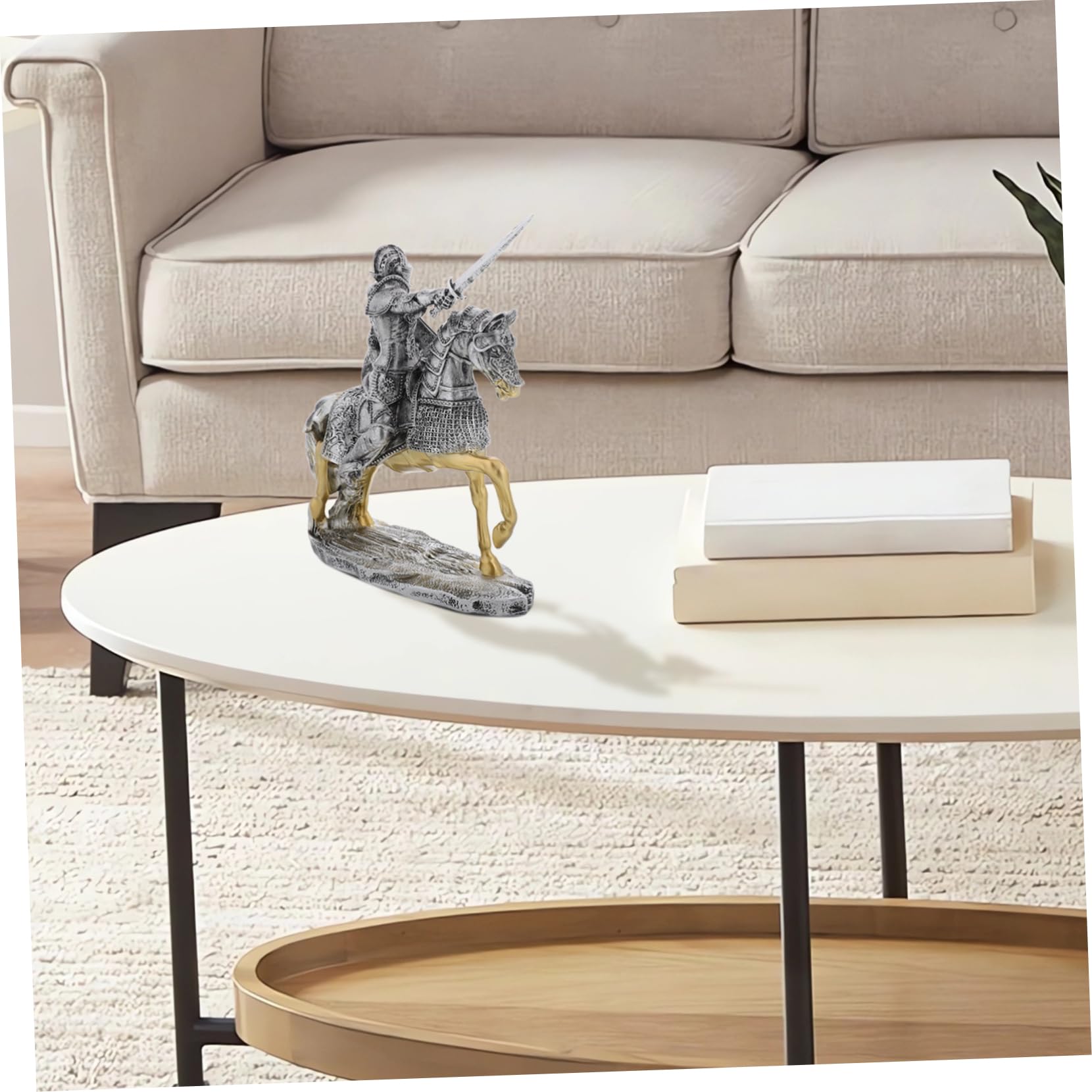 VICASKY Miniature Statue De Chevalier Rétro pour Décoration De Bureau Et Salon Figurine Médiévale De Soldat Objet Art Créatif pour Intérieur